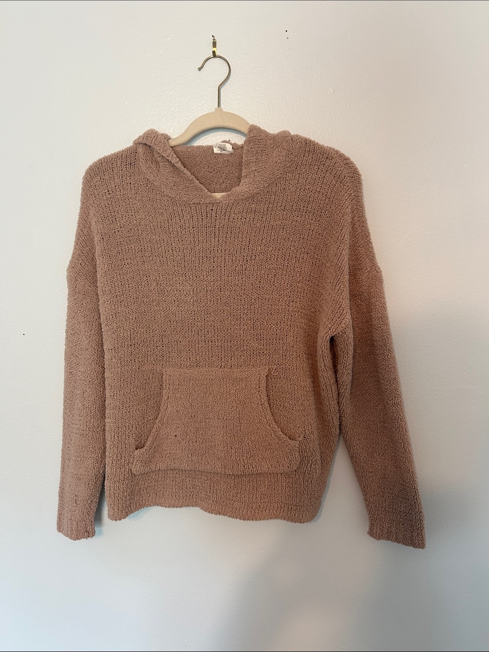Essentials Plush Hoodie Sweater - Taupe